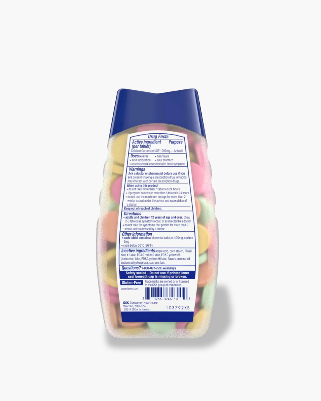 Tums Chewable Tablets 160ct | Ultra Strength Assorted Fruit Flavor