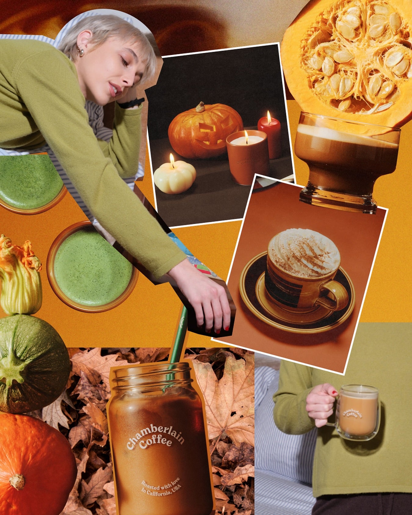 Chamberlain Coffee Pumpkin Matcha Latte Oatmilk